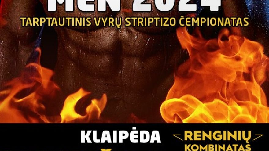 EROTICshowMEN 2024. Tarptautinis vyrų striptizo čempionatas | Klaipėda