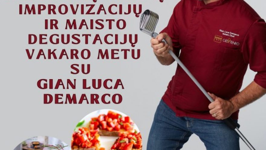 Lietuva vs. Italija. Improvizacijų ir maisto degustacijų vakaras