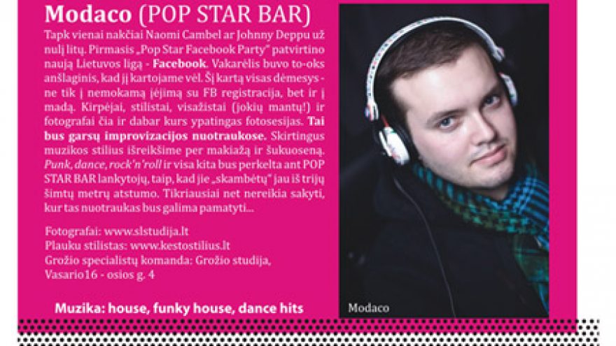 POP STAR FACEBOOK PARTY