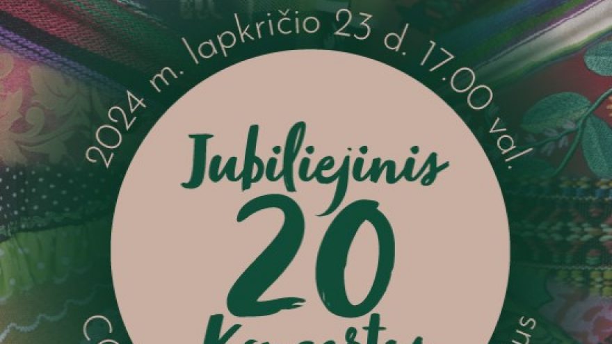 Liaudiškų šokio kolektyvo &#8221;Perła&#8221; 20 metų meninės veiklos jubiliejinis koncertas