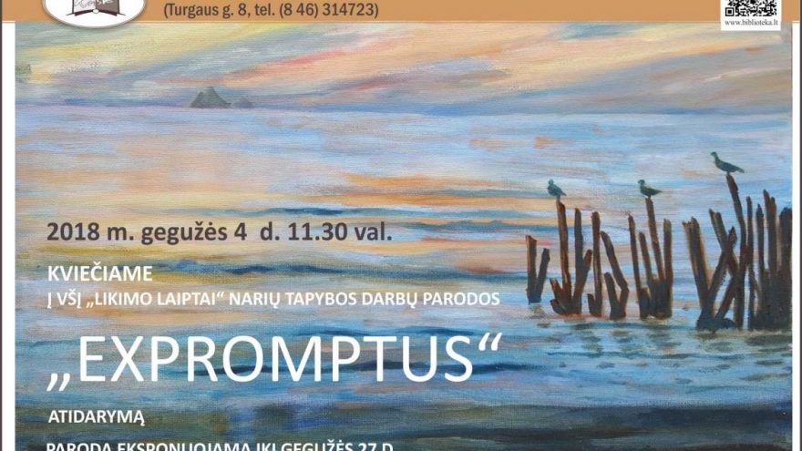 Tapybos parodos „Expromptus“ atidarymas