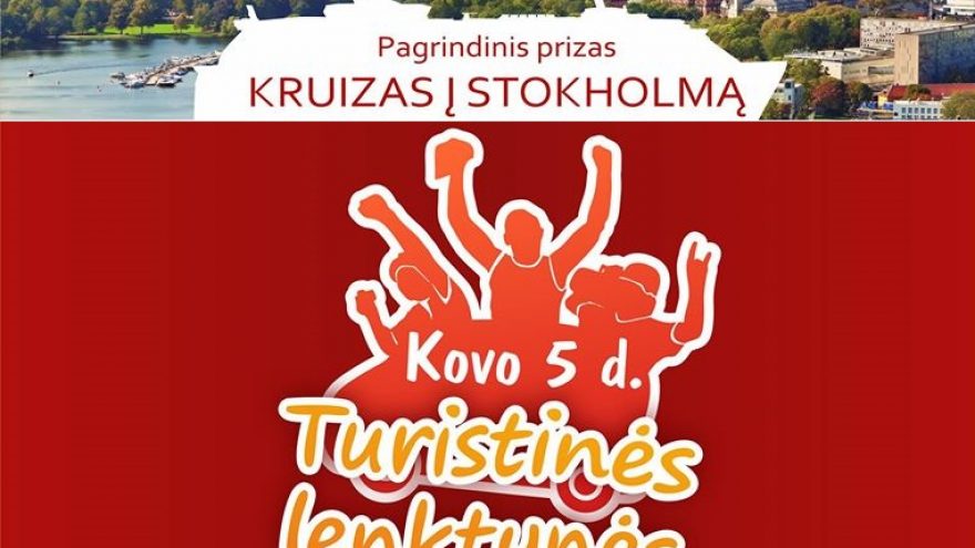 TURISTINĖS LENKTYNĖS, kurių prizas &#8211; KRUIZAS į Stokholmą 4 asm.