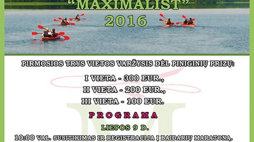 „Baidarių Maratonas Maximalist 2016“