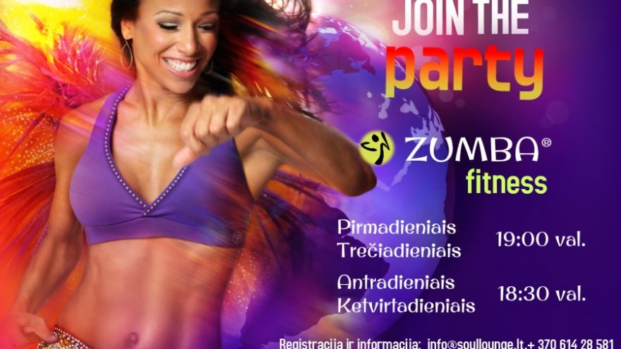 Zumba &#8211; smagiausias šokių vakarėlis