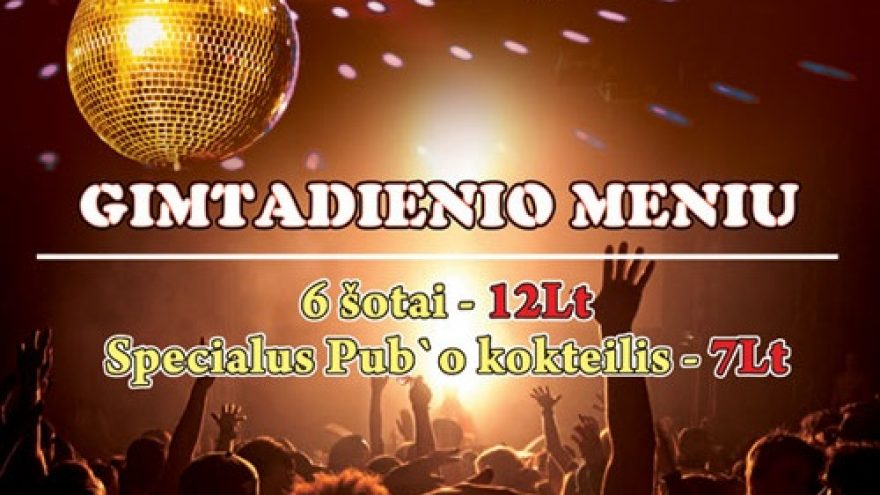 Universiteto Pub gimtadienis!