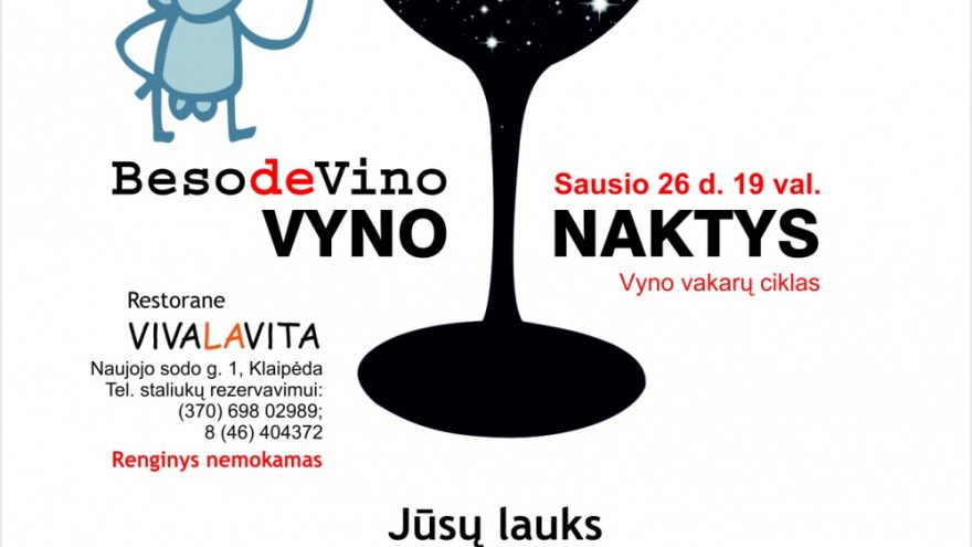 Beso de Vino Vyno naktys