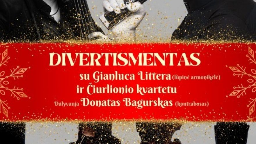 Divertismentas su Gianluca Littera ir Čiurlionio kvartetu Šalčininkuose