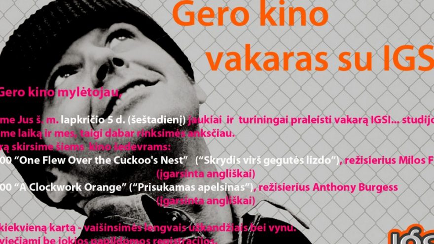 Gero kino vakaras su IGSI&#8230;