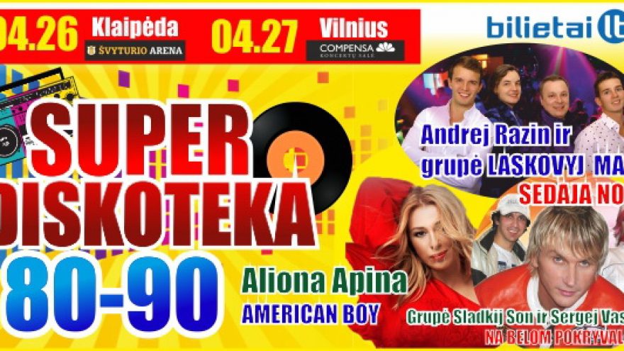 80-ųjų ir 90-ųjų super diskoteka