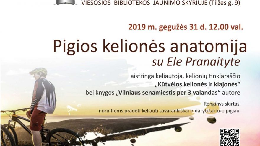 „Pigios kelionės anatomija“ su Ele Pranaityte