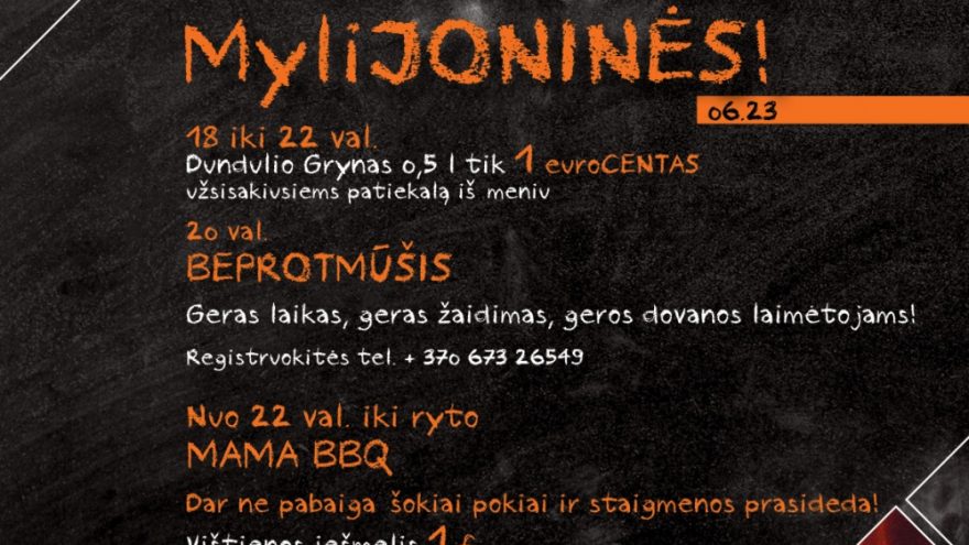 MAMA GRILL MyliJONINĖS