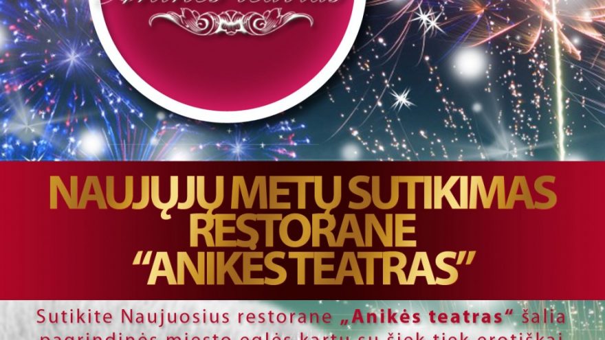 2013 metu sutikimas Restorane Anikes teatras