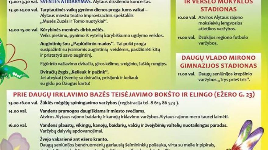 Vasaros sezono atidarymas Dauguose, Alytaus rajone