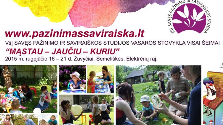 Stovykla šeimai: MĄSTAU – JAUČIU – KURIU