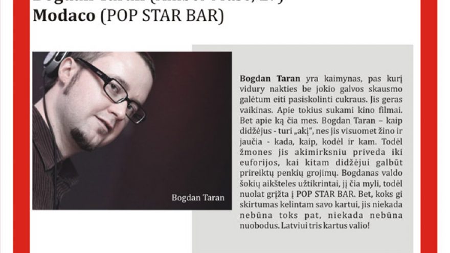 BOGDAN TARAN @ POP STAR BAR