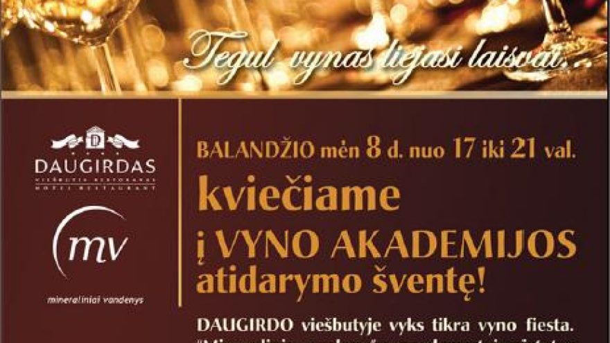 Vyno akademijos atidarymas