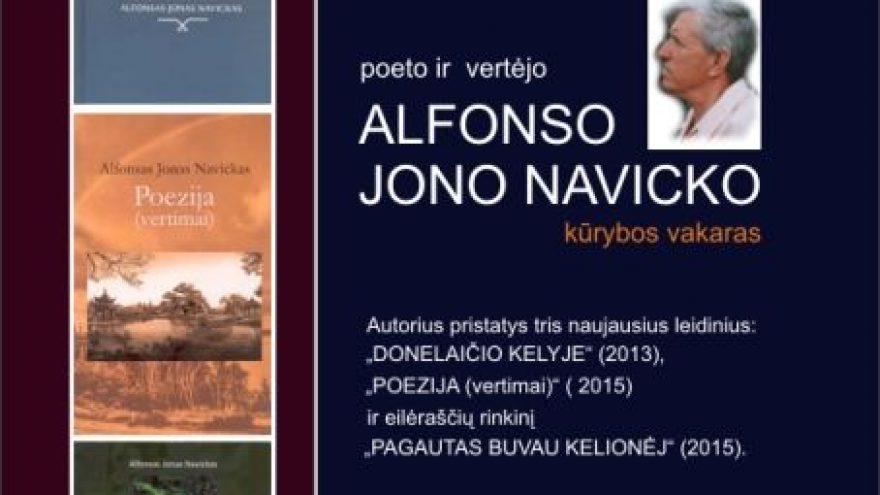 Alfonso Jono Navicko kūrybos vakaras